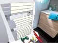 Outils de bricolage et un sèche-serviettes prêt pour sa pose.