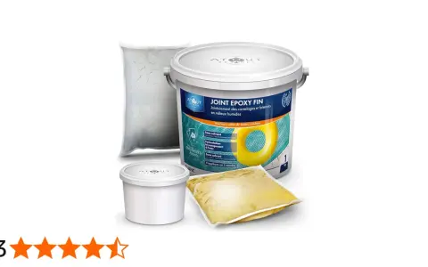 Kit de joint epoxy fin pour carrelages et faïences en milieux humides. Ce produit, qu'est-ce qu'un joint epoxy, est idéal pour piscines et salles de bains.